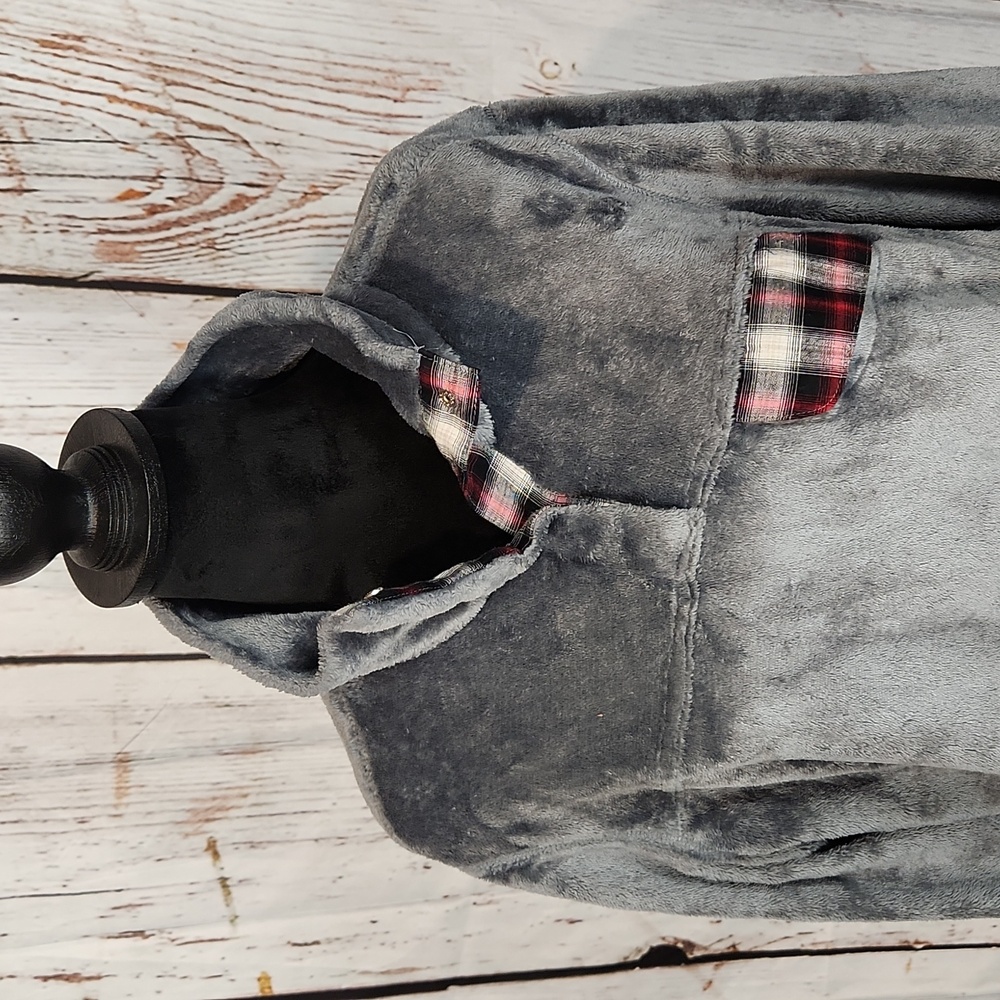 Kori America Gray Soft Fleece Sweater M - Picture 2 of 11